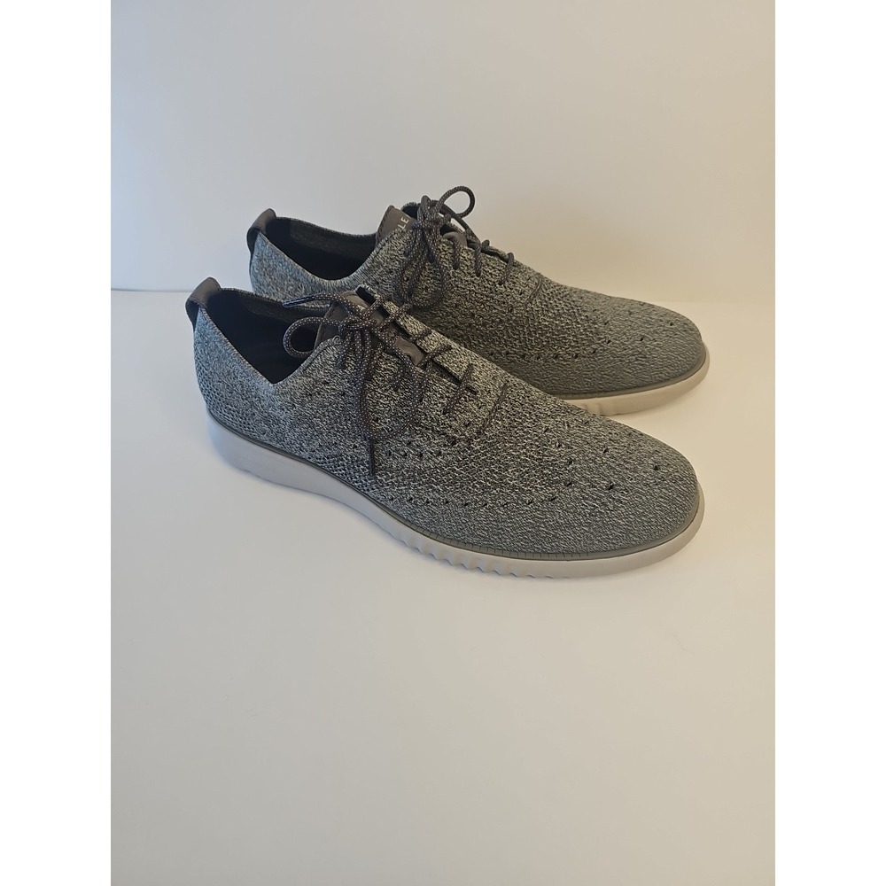 Cole Haan Zerogrand Stitchlite Men's Size 11.5 M Gray Wingtip Oxfords
